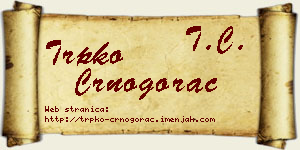 Trpko Crnogorac vizit kartica